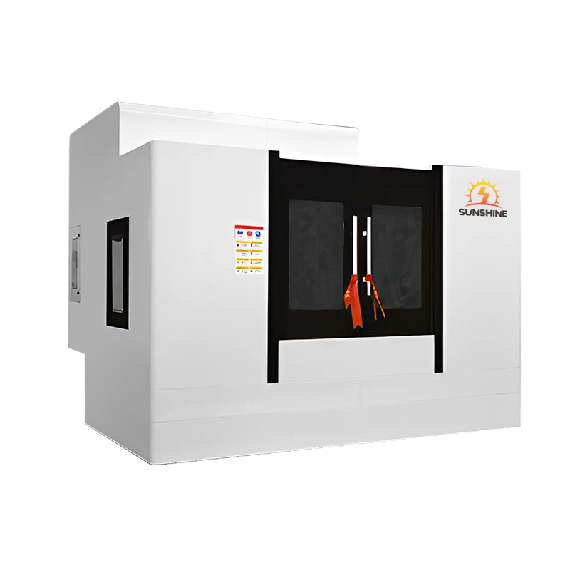 Sant machining orizontal pwisan ak fleksib